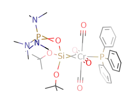 trans-(di-tert-butoxysilanediyl)(triphenylphosphine)chromium<sup>(0)</sup> tetracarbonyl-hexamethylphosphoric triamide