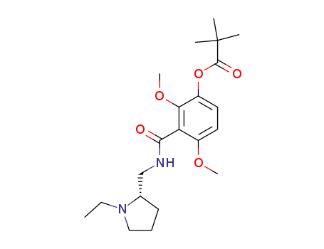 (S)-2,6-Dimethoxy-N-<(1-ethyl-2-pyrrolidinyl)methyl>-3-pivaloylbenzamide