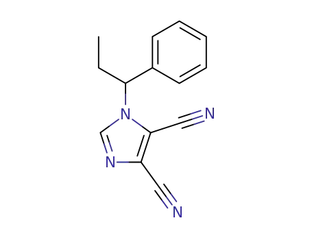 Molecular Structure of 162824-35-3 ((R,S)-1-(1-Phenyl-1-propyl)imidazole-4,5-dicarbonitrile)