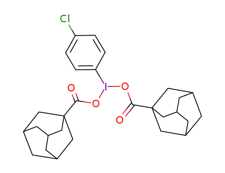 Molecular Structure of 161564-35-8 (1-<bis(adamantylcarbonyloxy)iodo>-4-chlorobenzene)