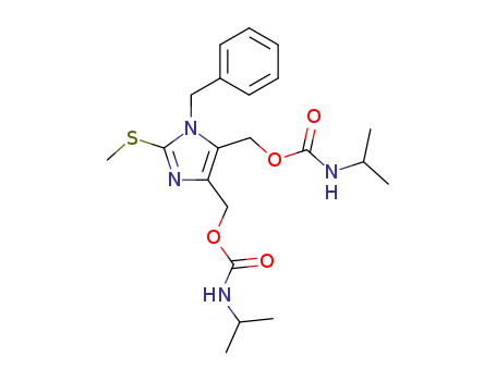 Isopropyl-carbamic acid 3-benzyl-5-isopropylcarbamoyloxymethyl-2-methylsulfanyl-3H-imidazol-4-ylmethyl ester