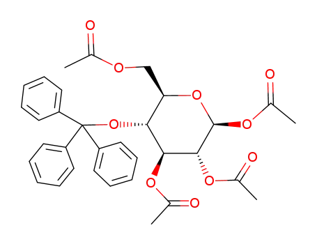 1,2,3,6-tetra-O-acetyl-4-O-trityl-β-D-glucopyranose