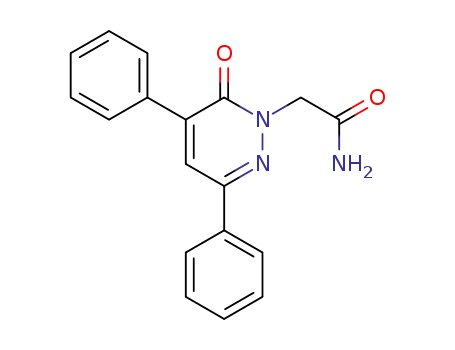 Molecular Structure of 127661-84-1 (2-(6-Oxo-3,5-diphenyl-6H-pyridazin-1-yl)-acetamide)