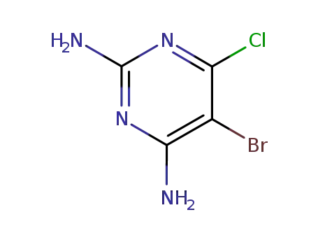 5-브로모-6-클로로피리미딘-2,4-디아민
