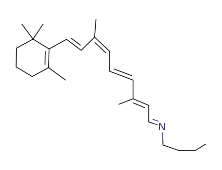 Molecular Structure of 68737-94-0 (butyl-(9<i>Z</i>,15<i>E</i>)-retinylidene-amine)