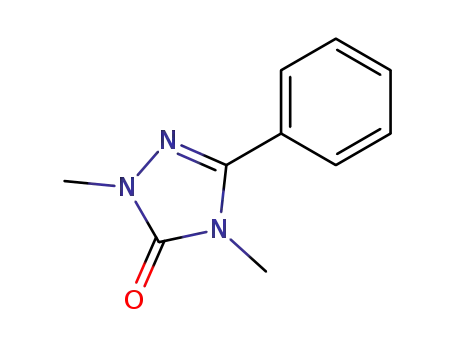 Molecular Structure of 944-91-2 (2,4-dimethyl-5-phenyl-2,4-dihydro-3H-1,2,4-triazol-3-one)