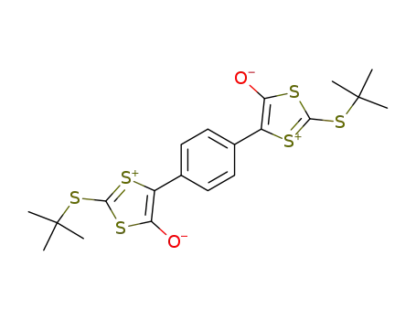 5,5'-(1,4-Phenylen)bis<2-(tert-butylthio)-1,3-dithiolylium-4-olat>