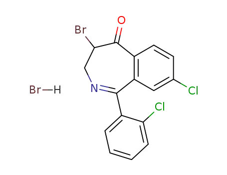 4-bromo-8-chloro-1-(2-chlorophenyl)-3,4-dihydro-5H-2-benzazepin-5-one hydrobromide
