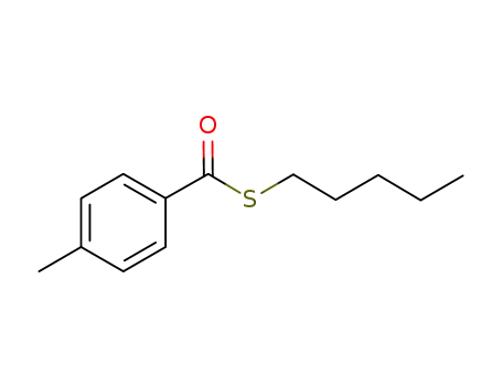 Molecular Structure of 1034012-61-7 (S-pentyl 4-methylbenzothioate)