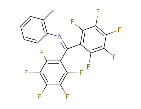 Molecular Structure of 75848-28-1 (Benzenamine, N-[bis(pentafluorophenyl)methylene]-2-methyl-)
