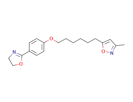 Isoxazole, 5-(6-(4-(4,5-dihydro-2-oxazolyl)phenoxy)hexyl)-3-methyl-