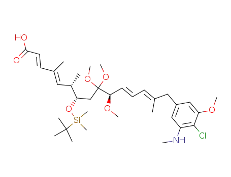 (2E,4E,11E,13E)-(6S,7S,10R)-7-(tert-Butyl-dimethyl-silanyloxy)-15-(4-chloro-3-methoxy-5-methylamino-phenyl)-9,9,10-trimethoxy-4,6,14-trimethyl-pentadeca-2,4,11,13-tetraenoic acid