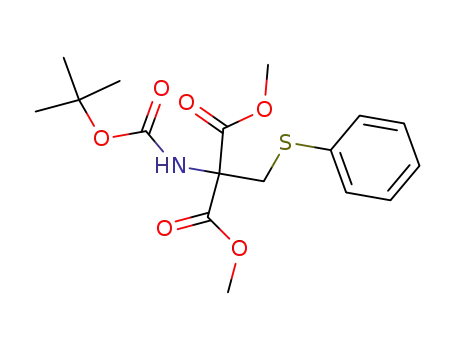 Dimethyl <(tert-butoxycarbonyl)amino><(phenylthio)methyl>malonate