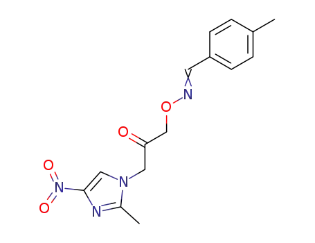 Benzaldehyde, 4-methyl-,
O-[3-(2-methyl-4-nitro-1H-imidazol-1-yl)-2-oxopropyl]oxime