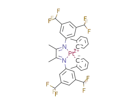 (3,5-(CF<sub>3</sub>)2C<sub>6</sub>H<sub>3</sub>-N=CMe-CMe=N-3,5-(CF<sub>3</sub>)2C<sub>6</sub>H<sub>3</sub>)Pt(o-Tol)2