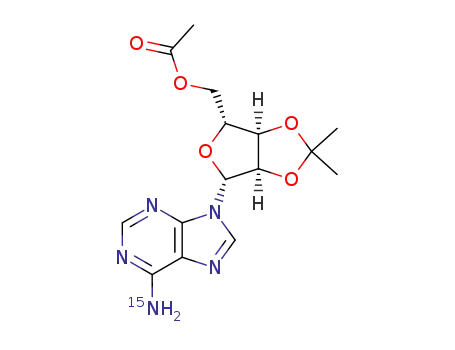 5'-O-acetyl-2',3'-O-isopropylidene-6-<sup>(15)</sup>N-adenosine