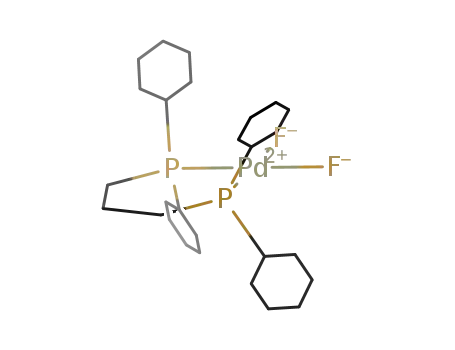 Molecular Structure of 630406-97-2 ([PdF<sub>2</sub>(di(cyclohexylphosphino)propane)])