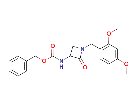 Carbamic acid, [1-[(2,4-dimethoxyphenyl)methyl]-2-oxo-3-azetidinyl]-,
phenylmethyl ester