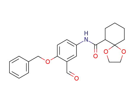 N-<4-(Benzyloxy)-3-formylphenyl>-1,4-dioxaspiro<4.5>decane-6-carboxamide