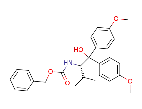 {(S)-1-[Hydroxy-bis-(4-methoxy-phenyl)-methyl]-2-methyl-propyl}-carbamic acid benzyl ester