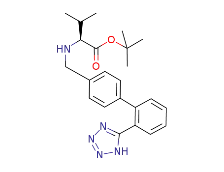 L-Valine, N-[[2'-(1H-tetrazol-5-yl)[1,1'-biphenyl]-4-yl]methyl]-,
1,1-dimethylethyl ester