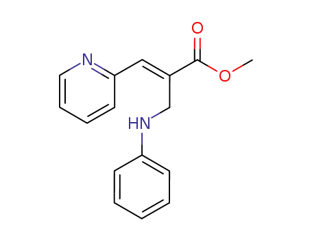 (E)-2-Phenylaminomethyl-3-pyridin-2-yl-acrylic acid methyl ester