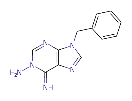 Molecular Structure of 111267-85-7 (1H-Purin-1-amine, 6,9-dihydro-6-imino-9-(phenylmethyl)-)