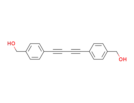 Molecular Structure of 127653-08-1 ((4,4'-(buta-1,3-diyne-1,4-diyl)bis(4,1-phenylene))dimethanol)