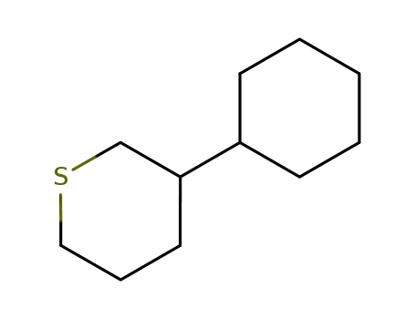 Molecular Structure of 61639-13-2 (2H-Thiopyran, 3-cyclohexyltetrahydro-)