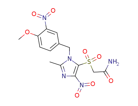 Acetamide, 2-((1-((4-methoxy-3-nitrophenyl)methyl)-2-methyl-4-nitro-1H-imidazol-5-yl)sulfonyl)-