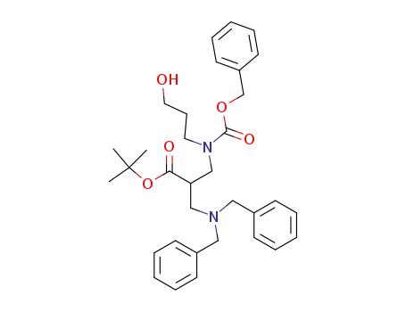 6-benzyl 4-tert-butyl 2-benzyl-2,6-diaza-1-phenyl-9-nonanol-4,6-dicarboxylate