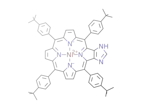 (C(CH<sub>3</sub>)3C<sub>6</sub>H<sub>4</sub>)4C<sub>20</sub>H<sub>6</sub>N<sub>4</sub>NiCHN<sub>2</sub>H