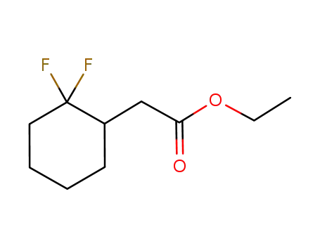 Molecular Structure of 1035559-58-0 (Ethyl 2-(2,2-difluorocyclohexyl)acetate)