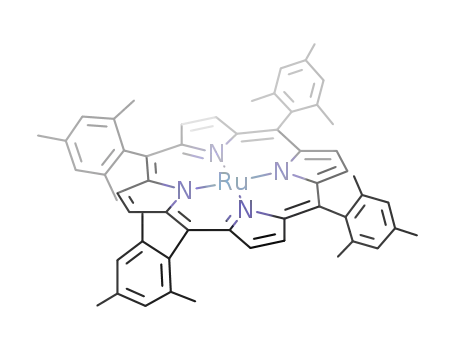 Molecular Structure of 79235-76-0 ((5,10,15,20-tetramesitylporphyrinato)ruthenium(II))