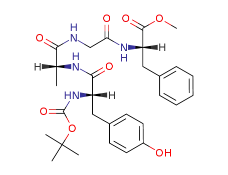 L-Phenylalanine,
N-[N-[N-[N-[(1,1-dimethylethoxy)carbonyl]-L-tyrosyl]-D-alanyl]glycyl]-,
methyl ester
