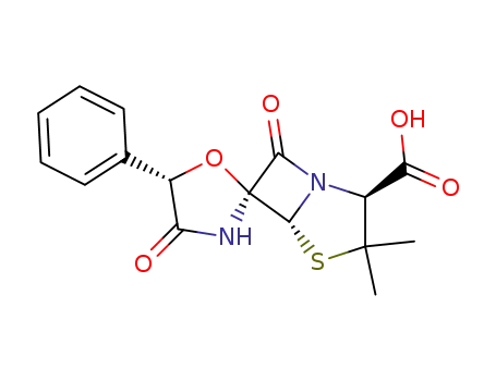 (3S,5'S,5R,6S)-4'-oxo-5'-phenylspiro(1',3'-oxazolidine-2',6-penicillanic acid)