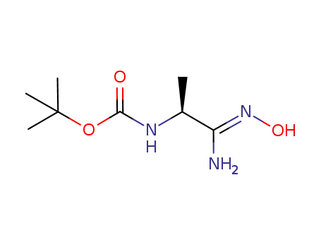 Molecular Structure of 216260-41-2 (Carbamic acid, [(1S)-2-(hydroxyamino)-2-imino-1-methylethyl]-, 1,1-)