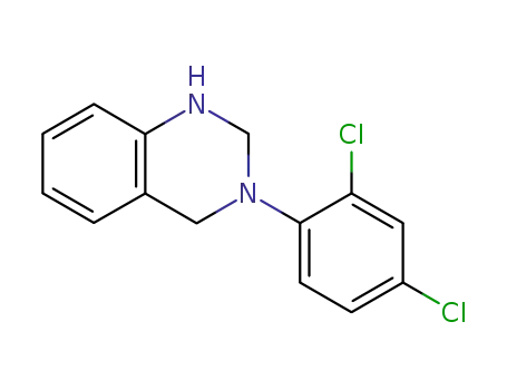 Molecular Structure of 127662-24-2 (3-(2,4-Dichloro-phenyl)-1,2,3,4-tetrahydro-quinazoline)