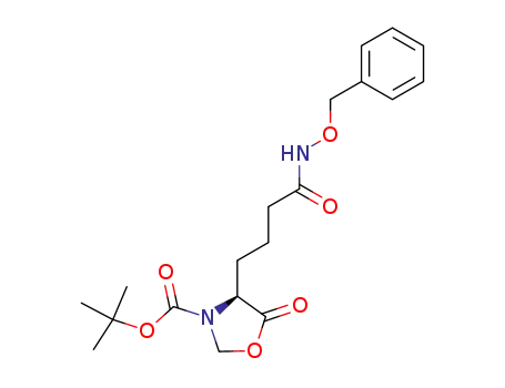 benzyl 4-<3-(tert-butyloxycarbonyl)-5-oxo-4(S)-oxazolidinyl>butanohydroxamate