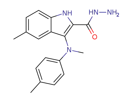 5-Methyl-3-(methyl-p-tolyl-amino)-1H-indole-2-carboxylic acid hydrazide