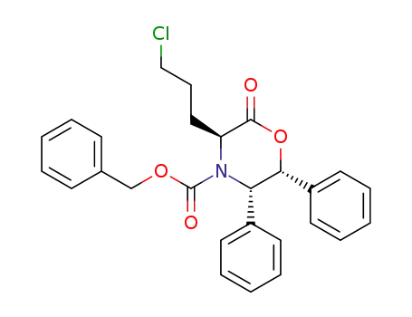 (3S,5S,6R)-3-(3-Chloro-propyl)-2-oxo-5,6-diphenyl-morpholine-4-carboxylic acid benzyl ester