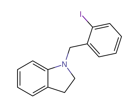 Molecular Structure of 138154-63-9 (1H-Indole, 2,3-dihydro-1-[(2-iodophenyl)methyl]-)