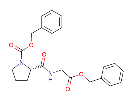 Glycine, N-[1-[(phenylmethoxy)carbonyl]-L-prolyl]-, phenylmethyl ester