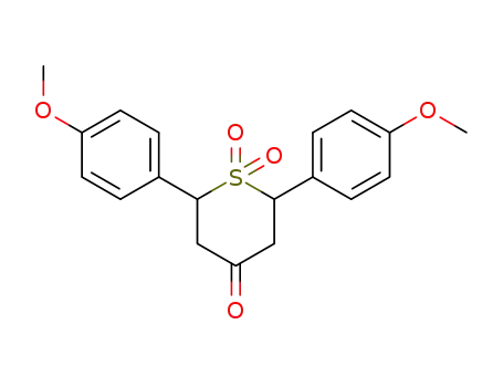 2,3,5,6-Tetrahydro-2,6-di-p-anisylthiopyran-4-one 1,1-dioxide