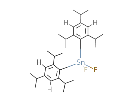 Molecular Structure of 142799-36-8 (Stannane, difluorobis[2,4,6-tris(1-methylethyl)phenyl]-)