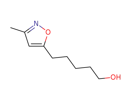 Molecular Structure of 118276-21-4 (5-Isoxazolepentanol,3-methyl-(9CI))