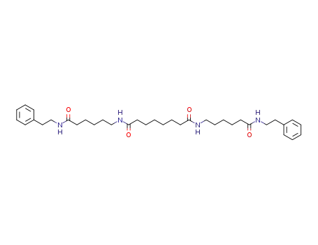 Molecular Structure of 141367-21-7 (Octanediamide, N,N'-bis[6-oxo-6-[(2-phenylethyl)amino]hexyl]-)