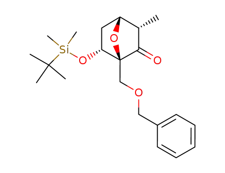(3-endo,6-endo)-6-<<(1,1-dimethylethyl)dimethylsilyl>oxy>-3-methyl-1-<(phenylmethoxy)methyl>-7-oxabicyclo<2.2.1>heptan-2-one