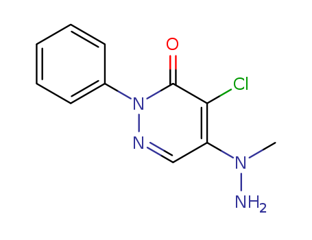 3(2H)-Pyridazinone,4-chloro-5-(1-methylhydrazinyl)-2-phenyl-