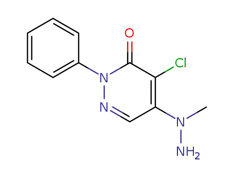 Molecular Structure of 41932-99-4 (4-CHLORO-5-(1-METHYLHYDRAZINO)-2-PHENYL-2,3-DIHYDROPYRIDAZIN-3-ONE)